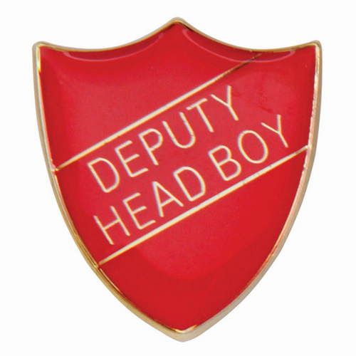 Scholar Pin Badge Deputy Head Boy Red | 25mm |