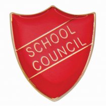 Scholar Pin Badge School Council Red | 25mm |