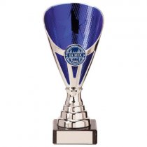 Rising Stars Premium Plastic Trophy | Silver & Blue | 170mm | S7