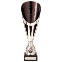 Rising Stars Deluxe Plastic Lazer Cup | Silver & Black | 325mm | S25