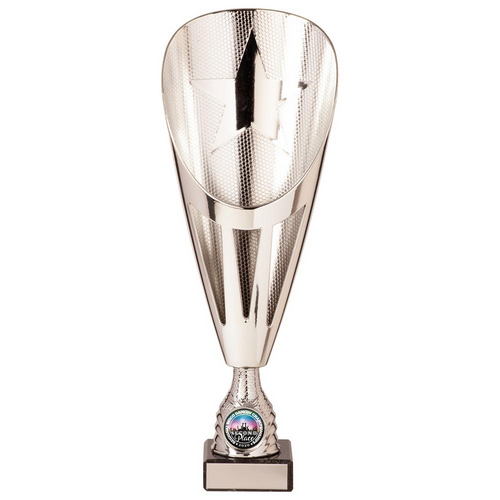 Rising Stars Deluxe Plastic Lazer Cup | Silver | 295mm | S5