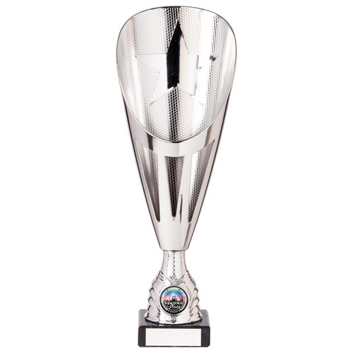 Rising Stars Deluxe Plastic Lazer Cup | Silver | 305mm | S7