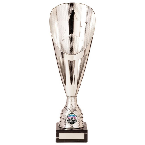 Rising Stars Deluxe Plastic Lazer Cup | Silver | 325mm | S7