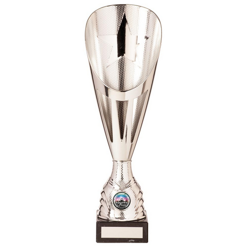 Rising Stars Deluxe Plastic Lazer Cup | Silver | 335mm | S7