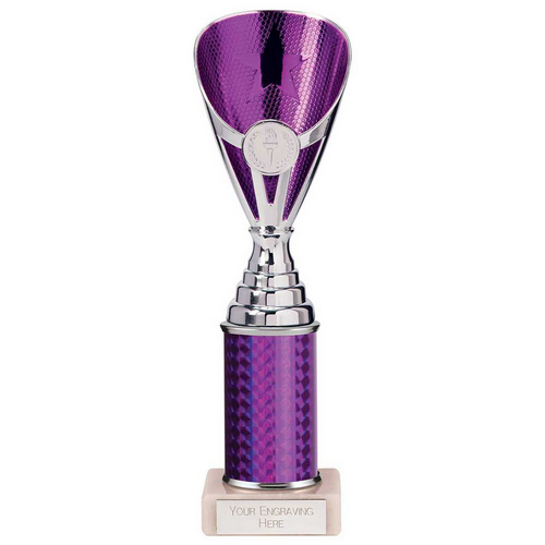 Rising Stars Plastic Trophy | Purple | 255mm |