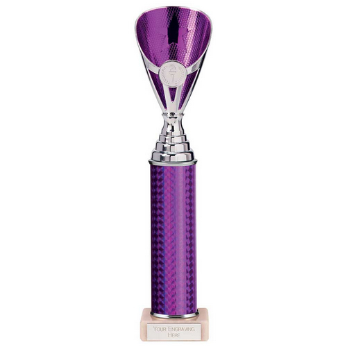 Rising Stars Plastic Trophy | Purple | 330mm |