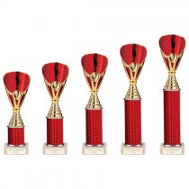 Rising Stars Plastic Trophy | Red | 230mm |