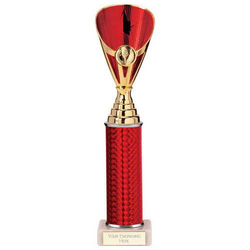 Rising Stars Plastic Trophy | Red | 305mm |