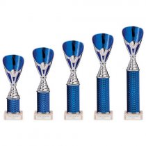 Rising Stars Plastic Trophy | Blue | 255mm |