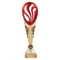 Supreme Plastic Trophy Cup | Gold & Red | 310mm | G7