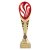 Supreme Plastic Trophy Cup | Gold & Red | 330mm | G7 - TR19563D