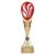 Supreme Plastic Trophy Cup | Gold & Red | 345mm | G7 - TR19563E