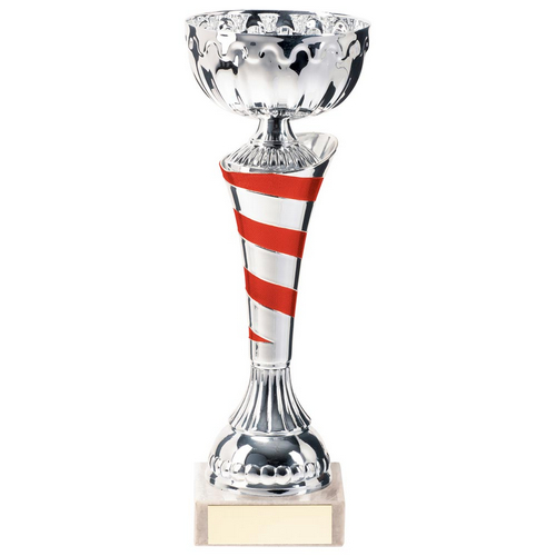 Eternity Trophy Cup | Silver & Red | 225mm | G7