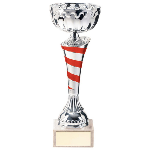 Eternity Trophy Cup | Silver & Red | 240mm | G7