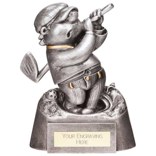 Goof Balls Golf Bunker Trophy | Silver | 140mm | G25