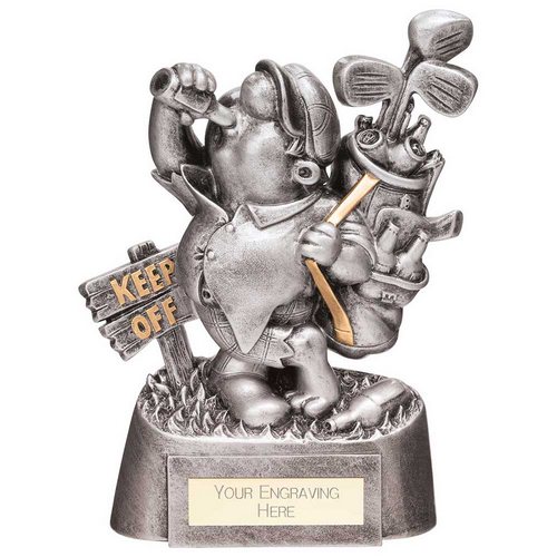 Goof Balls Golf Sozzled Trophy | Silver | 165mm | G25