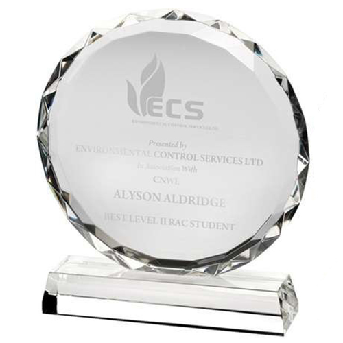 Elite Crystal Corporate Award | Faceted | 254mm |