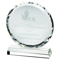 Elite Crystal Corporate Award | Faceted | 203mm |