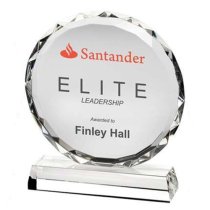 Elite Crystal Corporate Award | Faceted | 229mm |