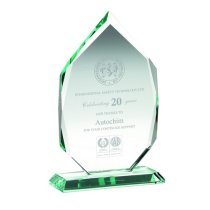 Prestige Crystal Corporate Award |Wooden Presentation Box | 19mm thick | 254mm |