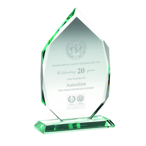 Prestige Crystal Corporate Award |Wooden Presentation Box | 19mm thick | 356mm |