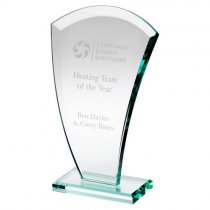 Curved Crystal Corporate Award |10mm thick | 165mm |