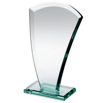 Curved Crystal Corporate Award |10mm thick | 165mm |