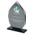 Diamond Smoked Crystal Corporate Award |10mm thick | 178mm |  - SM02A