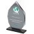 Diamond Smoked Crystal Corporate Award |10mm thick | 241mm |  - SM02C