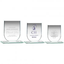 Insignia Jade Crystal Corporate Award | 6mm thick | 133mm |