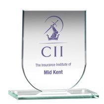 Insignia Jade Crystal Corporate Award | 6mm thick | 133mm |