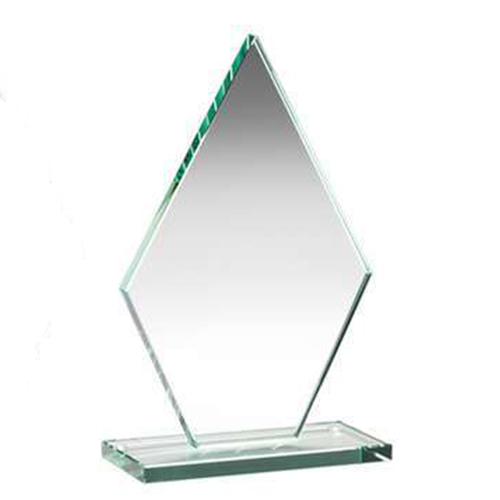 Diamond Jade Crystal Corporate Award |10mm thick | 178mm |