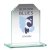 Clipper Jade Crystal Corporate Award |6mm thick | 133mm |  - TP05B