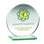 Perfect Jade  Crystal Corporate Award |10mm thick | 203mm |  - TP32C