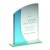 Blu Jade Crystal Corporate Award | 5mm thick | 133mm |  - BL10A