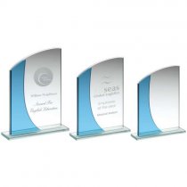 Blu Jade Crystal Corporate Award | 5mm thick | 133mm |