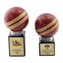 Chunkie Cricket Ball Trophy | Black & Gold | 145mm