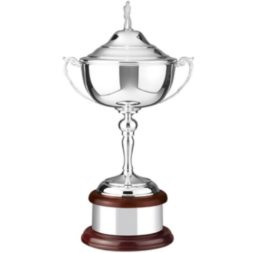Swatkins Golfing Challenge Cup Complete | Mahogany Base | 438mm