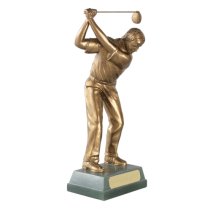 Male Golfer Trophy - Full Swing | 203mm