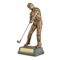 Male Golfer Trophy - Through Swing | 305mm