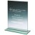 Rectangle Jade Glass Trophy | 220mm | 4mm Thick - T0586