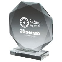 Crystal Octagon Trophy | 165mm | 10mm Thick