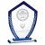 Blue Edged Glass Trophy | 235mm | 10mm Thick - T7886