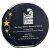 Circlular Glass Trophy | Black Background with Gold Stars | 135mm | 20mm Thick - T7878