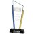 Tri Colour Glass Trophy | 305mm | 15mm Thick - T4065