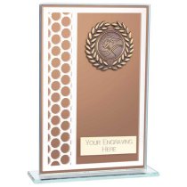 Titanium Glass Trophy | Bronze | 160mm