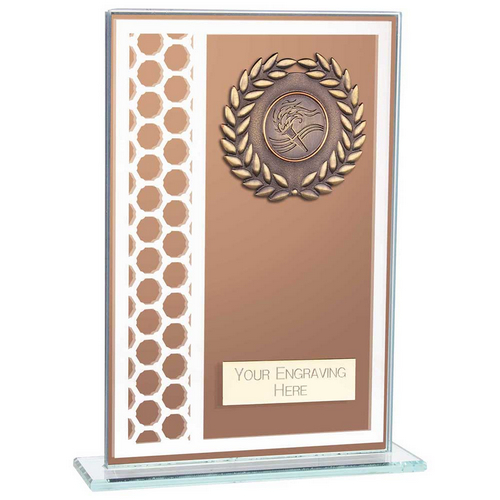 Titanium Glass Trophy | Bronze | 180mm