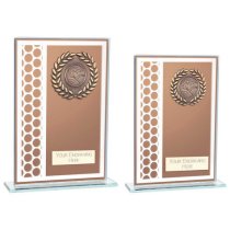 Titanium Glass Trophy | Bronze | 180mm
