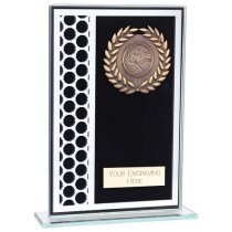 Titanium Glass Trophy | Black | 180mm