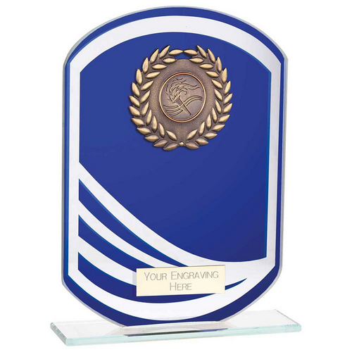 Argon Glass Trophy | Blue | 180mm